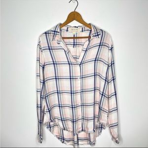 Anthropologie Cloth & Stone Plaid Flannel